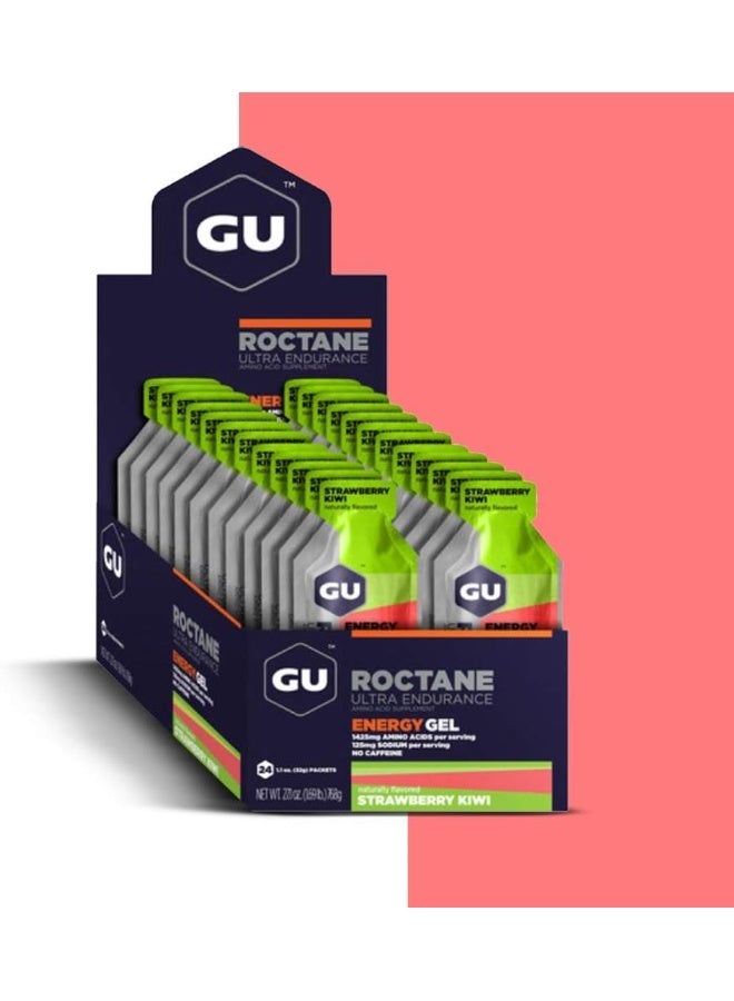 Gu Energy Roctane Ultra Endurance Energy Gel, 24-Count (Strawberry Kiwi, 24-COUNT) - Image 4